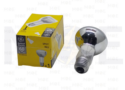 General Electric Incandescent Lamp Reflector E27 60W R63 | 068257.TC01 | لمبة عادي مراية برم