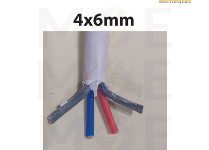 Liban Cables Multicore Cable Flexible | NYMHY 4x6mm | كابل مبروم شعري ابيض