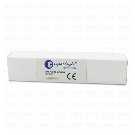 Cuperlight SMD LED Floodlight Lamp Double Ended Daylight R7S 78x20mm 6W | R7S | لمبة برجكتور ليد دايلايت