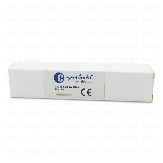Cuperlight SMD LED Floodlight Lamp Double Ended Daylight R7S 78x20mm 6W | R7S | لمبة برجكتور ليد دايلايت