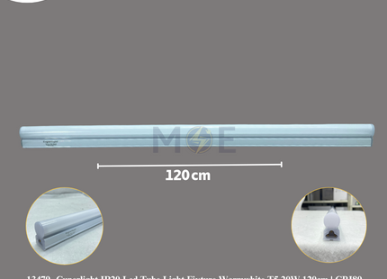 Cuperlight IP20 Led Tube Light Fixture Warmwhite T5 20W 120cm | CRI80 | شاسي ليد ورم وايت