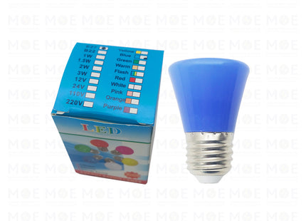Opal LED Night Lamp Blue E27 1.5W | لمبة ليد برم نواصة ازرق