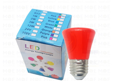 Opal LED Night Lamp Red E27 1.5W | لمبة ليد برم نواصة احمر