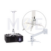 Projector Stand Ceiling  Wall Mount adjustable white Max 13Kg Length 70-130cm  -حامل بروجكتر سقفي أو جداري قابل للتعديل 