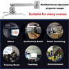 Projector Stand Ceiling  Wall Mount adjustable white Max 13Kg Length 70-130cm  -حامل بروجكتر سقفي أو جداري قابل للتعديل 