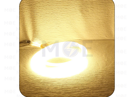 Diamond LED Waterproof Pipe Rope Light Milky WarmWhite 14mm 220V | نبريش ليد مبروم حليبي ورم وايت