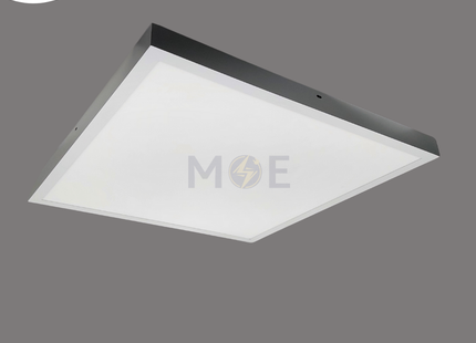Greenlite LED Panel Light Fixture White Surface Square Spot Double Transformer Daylight, Warmwhite, Coolwhite 90W 60x60cm | شاسي ليد مربع ظاهر ابيض دوبل ترانس دايلايت، ورم وايت، كول وايت