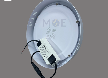 Greenlite LED Downlight/ Panel Light White Ceiling Surface Mounted Circular DayLight 22cm 25W | GR-CPR-25W | سبوت ليد مدور ظاهر ابيض دايلايت