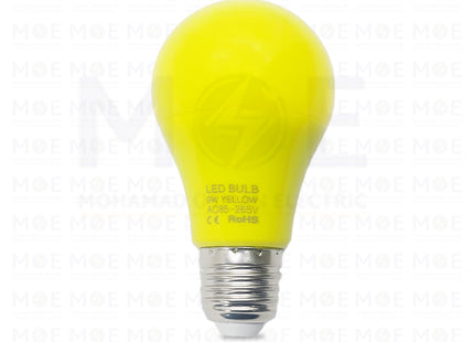 LED Lamp Bulb Yellow E27 9W | A60 | لمبة ليد برم بول اصفر
