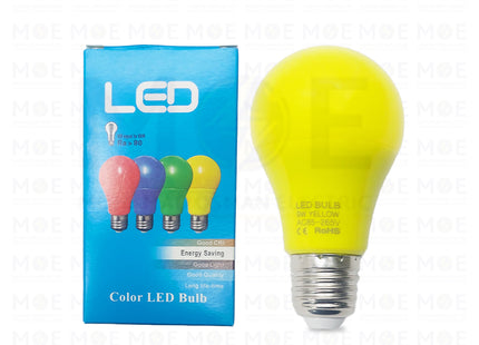 LED Lamp Bulb Yellow E27 9W | A60 | لمبة ليد برم بول اصفر