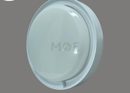 MEGAMAN LED IP65 Waterproof Ceiling / Wall Light Fixture Surface Circular White Warmwhite 22x5cm1440Lm 20W | ZDL1110Y/20W- | غلوب سقف/ حائط بلافونيه ليد مطري مدور نافر ظاهر ابيض ورم وايت