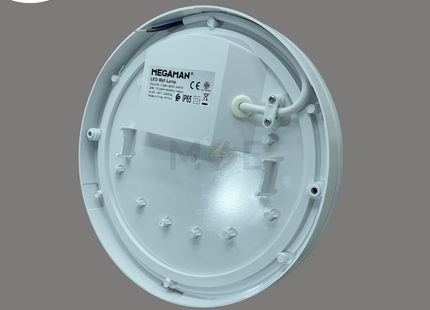 MEGAMAN LED IP65 Waterproof Ceiling / Wall Light Fixture Surface Circular White Warmwhite 22x5cm1440Lm 20W | ZDL1110Y/20W- | غلوب سقف/ حائط بلافونيه ليد مطري مدور نافر ظاهر ابيض ورم وايت