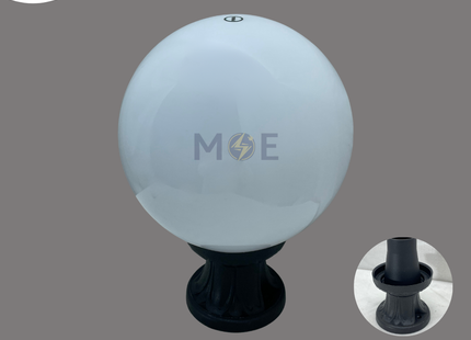 Fumagalli Outdoor Round Globe Pedestal Light White With Base E27 Mikrolot / G250 | G25.110.000.AYE27 | غلوب تصوينة بول ابيض حليبي مع قاعدة