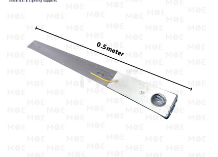 OB Surface Mounted 2 Wire Track Light Rail Black 0.5mt | 28B1 | سكة سبوت اسود