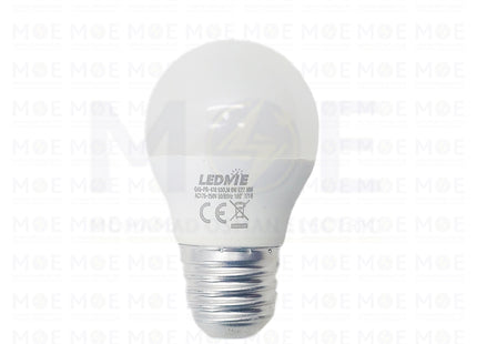 LEDMIE LED Lamp Bulb CoolWhite E27 530Lm 4000K 6W | G45 | لمبة ليد برم بول كول وايت