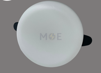Greenlite IP40 LED Downlight/ Panel Light White Ceiling Flush Mounted FrameLess Circular Coolwhite 4000K 7.5cm 15W | GR-REC15 | سبوت ليد مدور مخفي بدون كادر متحرك ابيض كول ايت