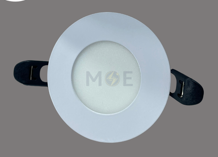 Greenlite LED Downlight/ Panel Light White Ceiling Flush Mounted Circular Warmwhite 3000K 400Lm 7.5cm 4W | GR-800-4W | سبوت ليد مدور مخفي ابيض ورم وايت