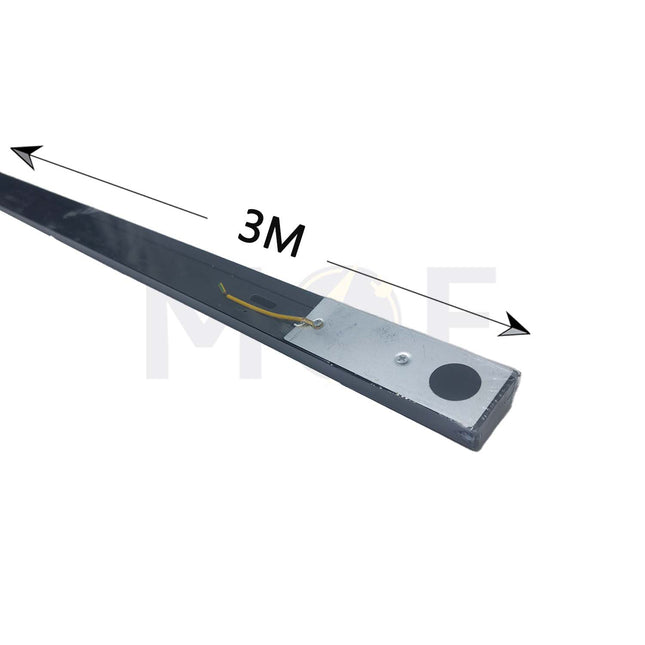 OB 2 Wire Track Light Rail Black 3mt | 28B1