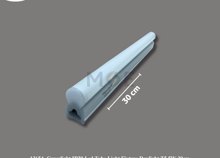 Cuperlight IP20 Led Tube Light Fixture Daylight 6500K T5 5W 30cm | CRI80 | شاسي ليد دايلايت
