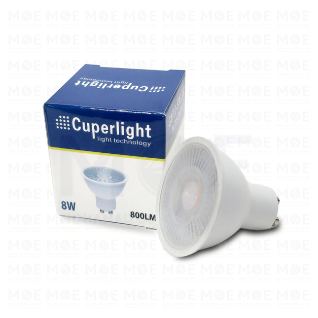 CuperLight LED Spot Lamp WarmWhite GU10 MR16 8W | لمبة سبوت ليد كعب ستارتر ورم وايت