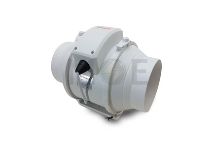Brilliant Mixed Flow In-Line Duct Fan (10cm 4") 28W |BPT-4 شفاط ماسورة توربين بلاستيك