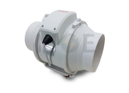 Brilliant Exhaust Fan Mixed Flow In-Line Duct Fan 30W 12.5cm 5Inch | BPT-5 شفاط ماسورة توربين بلاستيك
