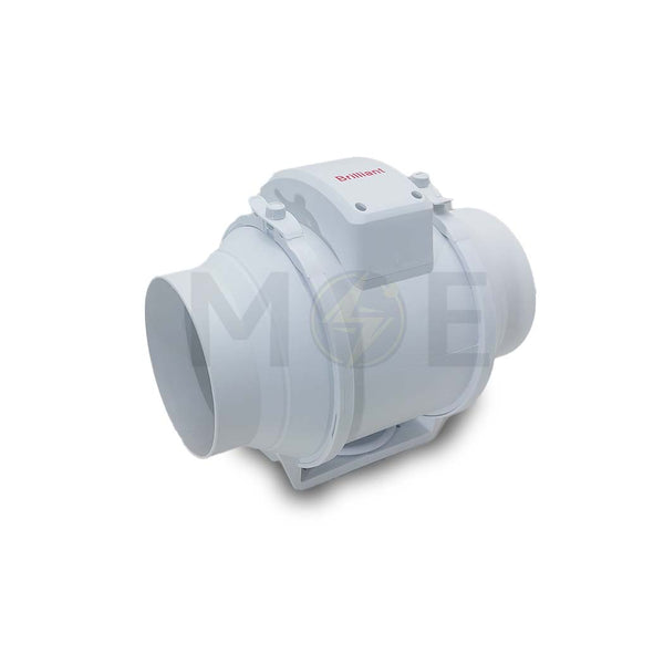 Brilliant Exhaust Fan Mixed Flow In-Line Duct Fan 30W 12.5cm 5Inch | BPT-5 شفاط ماسورة توربين بلاستيك