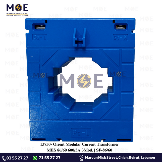 Orient Modular Current Transformer MES 86/60 600/5A 3Mod. | SF-86/60 | كعكة