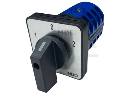 Indo Change-Over Switch 1-0-2 4P 32A 58x58mm | LW26 | مفتاح سلفرتور