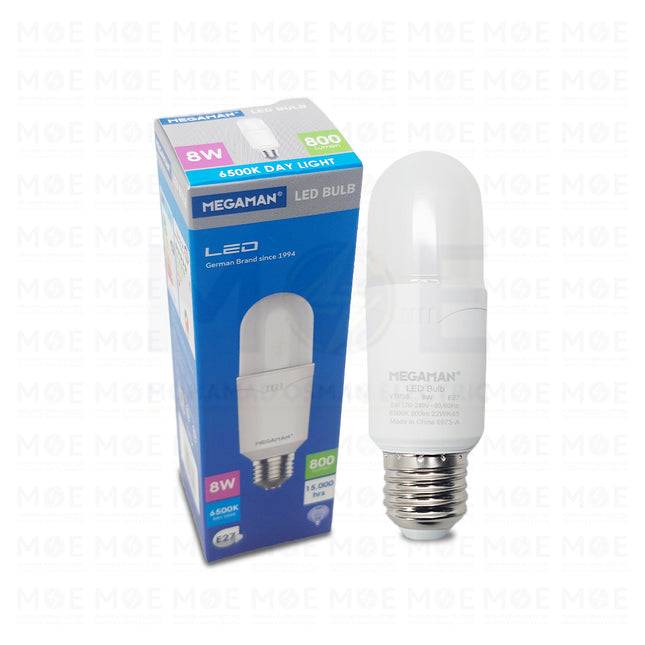 Megaman LED Lamp stick Daylight 800Lm E27 8W | YTP38 | لمبة ليد برم ستيك دايلايت
