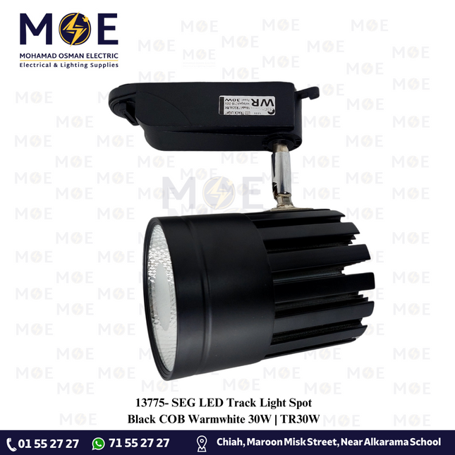 SEG LED COB Track Light Spot Black Warmwhite 30W | TR30W