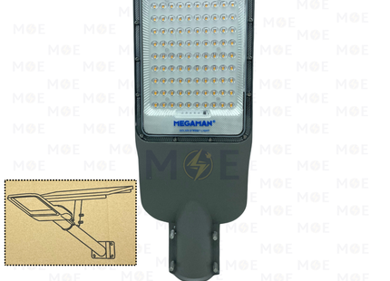 Megaman LED SMD IP65 Solar Street Light With Solar Panel & Remote Controller Warmwhite 300W | ZDLS3004/300 | لمبة ليد راس شارع مطري على الطاقة الشمسية مع كونترول ورم وايت