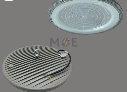 Rama LED UFO SMD High Bay Pendant Light Gray Warmwhite 200W | CZE-200UFW | تنزيلة هاي باي ليد رمادي ورم وايت