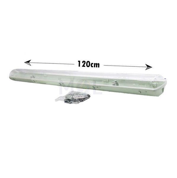 Mec Empty Tube Light Fixture WaterProof IP65 2xT8 (LED) 2x36W 120cm | GS (2x36)