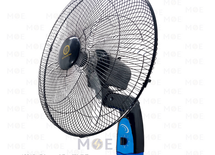 Diamond Pro Wall Fan Black 75W 5 Blades 18inch | EK-1800 | مروحة حائطفراشات زوبعة اسود