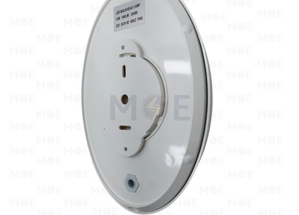 Fomsi LED IP65 Oval Bulkhead Lamp Wall Surface Light With Motion Sensor White Warmwhite 3000K 12W 960Lm | 000399 | هيبلو حائط ليد مطري مع حساس حركة ابيض ورم وايت