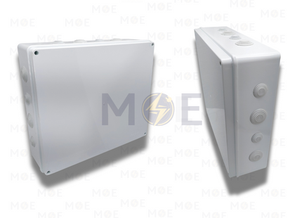 SGT IP65 Surface Distribution Mounting Box Square with Cable Gland IP65 16Holes 400x350x120mm | علبة مربعة ظاهرة مع جوان