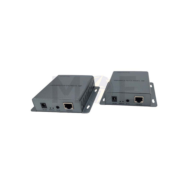 Over LAN KVM Extender 4K HDMI USB & IR Sender Receiver Kit CAT5e/CAT6 with Power 120r اكستندر فيديو و يو اس بي
