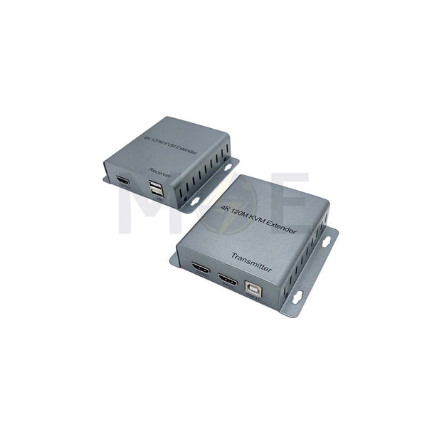 Over LAN KVM Extender 4K HDMI USB & IR Sender Receiver Kit CAT5e/CAT6 with Power 120r اكستندر فيديو و يو اس بي