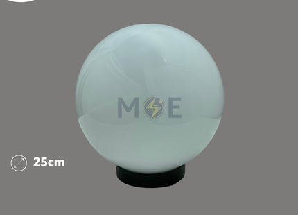 Pigozzo PMMA Post Top Sphere Light Milky E27 25cm | GD001-B-250-B-W | بول حليبي