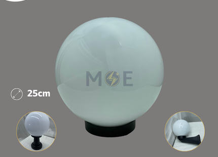 Pigozzo PMMA Post Top Sphere Light Milky E27 25cm | GD001-B-250-B-W | بول حليبي