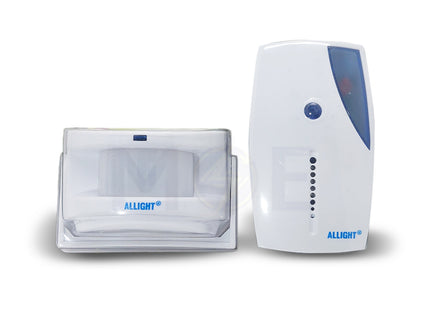 Allight Wireless Guest Alarm with motion sensor White Ding Dong + Golden Music  AG-323 - حساس حركة وايرلس قطعتين دينغ دونغ ابيض (1)