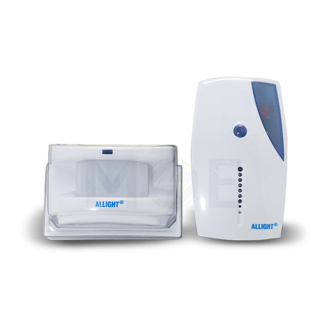 Allight Wireless Guest Alarm with motion sensor White Ding Dong + Golden Music  AG-323 - حساس حركة وايرلس قطعتين دينغ دونغ ابيض (1)