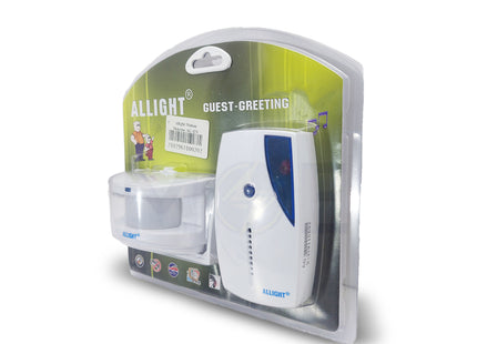 Allight Wireless Guest Alarm with motion sensor White Ding Dong + Golden Music  AG-323 - حساس حركة وايرلس قطعتين دينغ دونغ ابيض (1)
