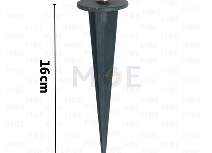 Threaded Spike FloodLight / Lawn Light Ground Stake Gray 16x3.5 cm | شوكة بي كي شك
