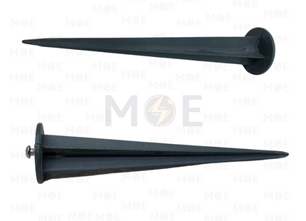 Threaded Spike FloodLight / Lawn Light Ground Stake Gray 16x3.5 cm | شوكة بي كي شك