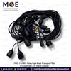 LAMDA String Light Black Waterproof Wire 10 LampHolder E27 10mt ExtendableLAMDA String Light Black Waterproof Wire 10 LampHolder E27 10mt Extendable