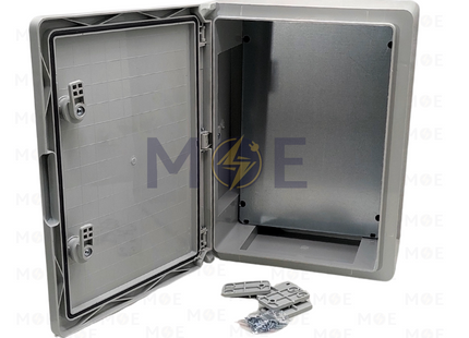 Mutlusan IP65 Plastic Enclosure Blind Door PC Panel 30x40x17cm | خزانة بلاستيك درفة مسكرة