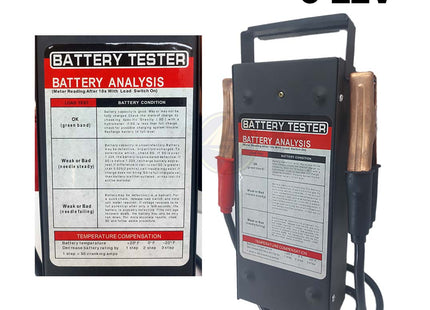 Load Battery Tester Analog Display 6-12V