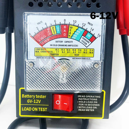 Load Battery Tester Analog Display 6-12V